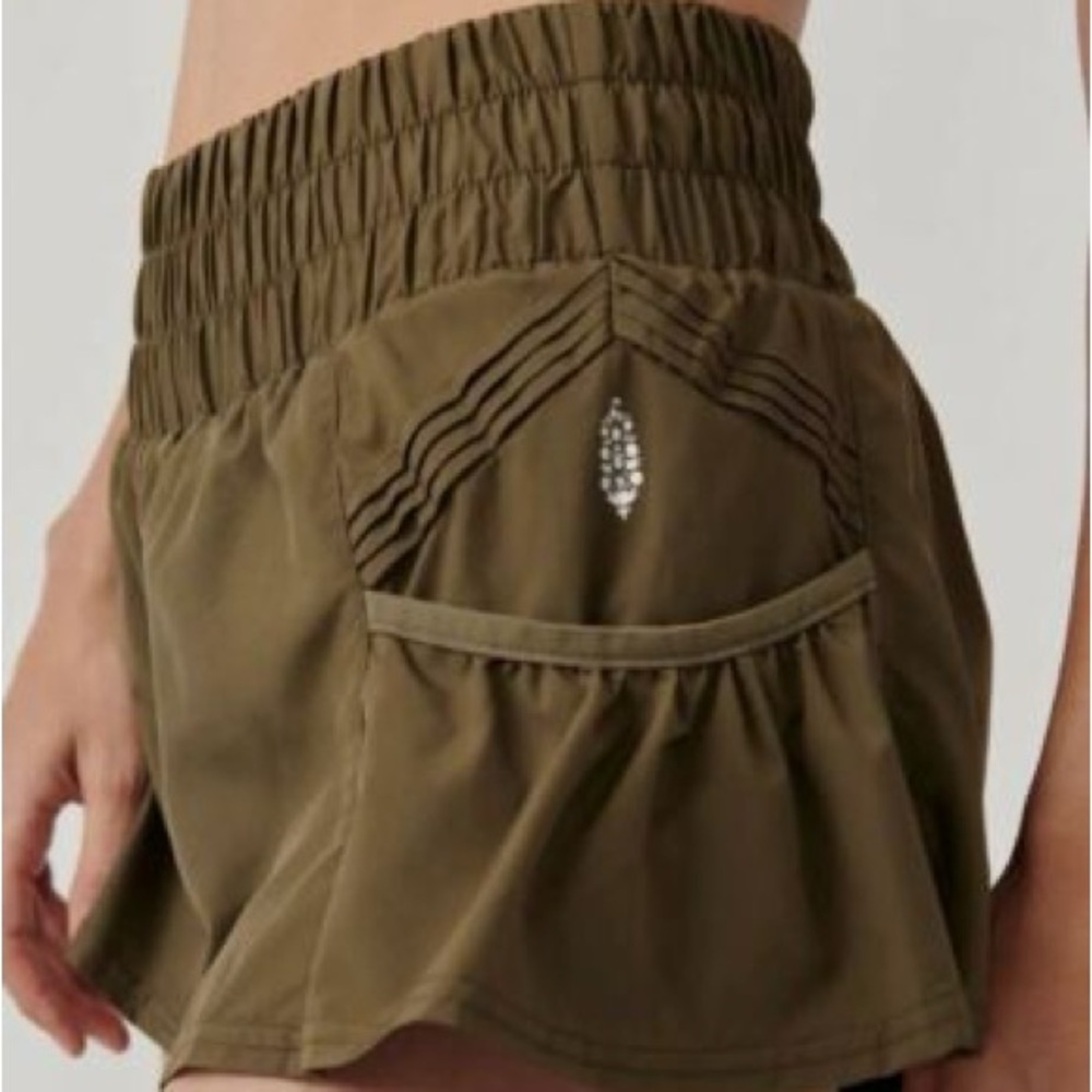 FP Movement by Free People Khaki Athletic Shorts